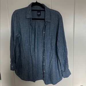 GAP Blue Button-Up Shirt